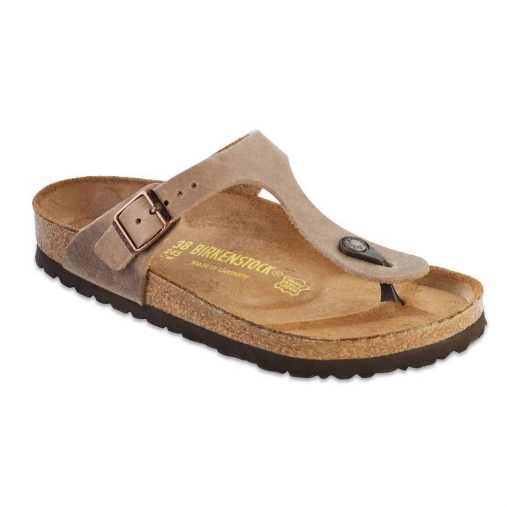 NEW BIRKENSTOCK women's gizeh sandal in tobacco